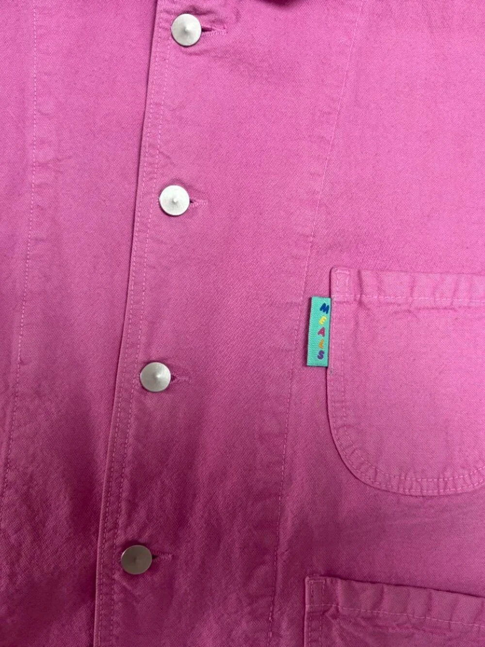 Meals Forager Chore Jacket in Donut Pink, Size Small - Picture 5 of 5